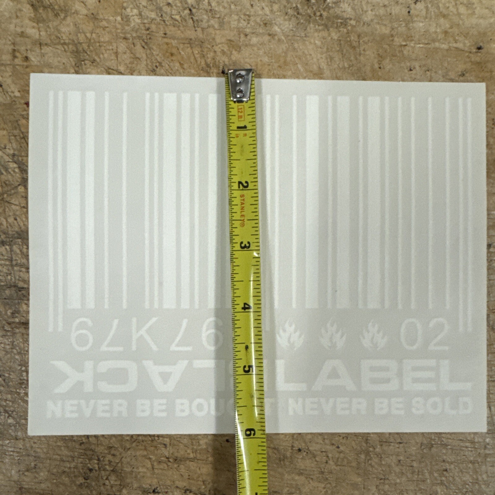 BLACK LABEL SOCIETY DECAL Sticker For Car Truck Window White bar code