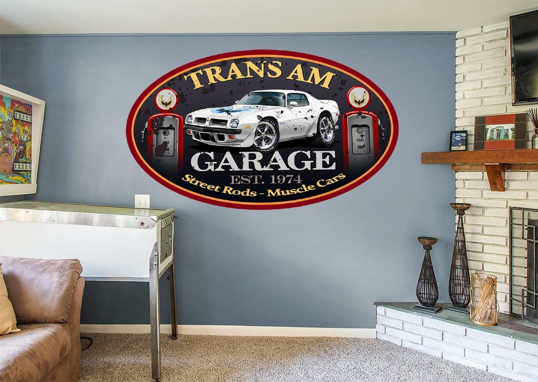 1974 Pontiac Trans Am Firebird Classic Garage Sign Wall Art Graphic Sticker