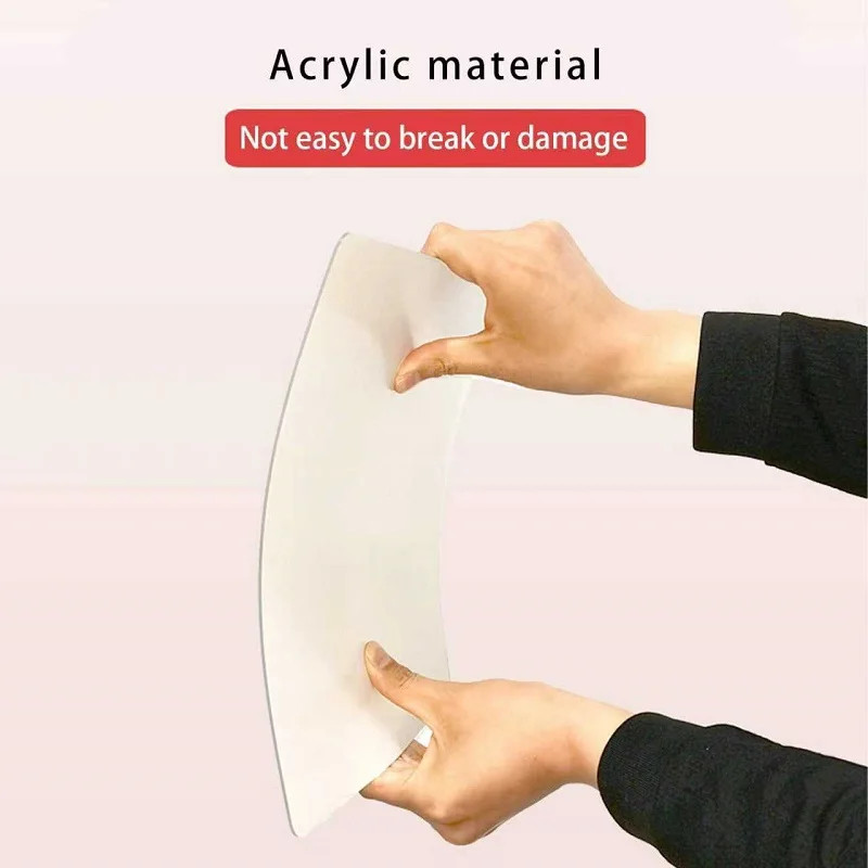 Mirror Wall Stickers Self-Adhesive Square Soft Mirror Sticker DIY Acrylic 3D Wal