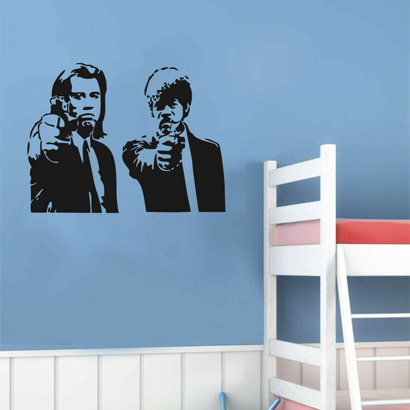 Banksy Pulp Fiction Movie Jules Vincent Pop Street Graffiti Sticker Cool Decal