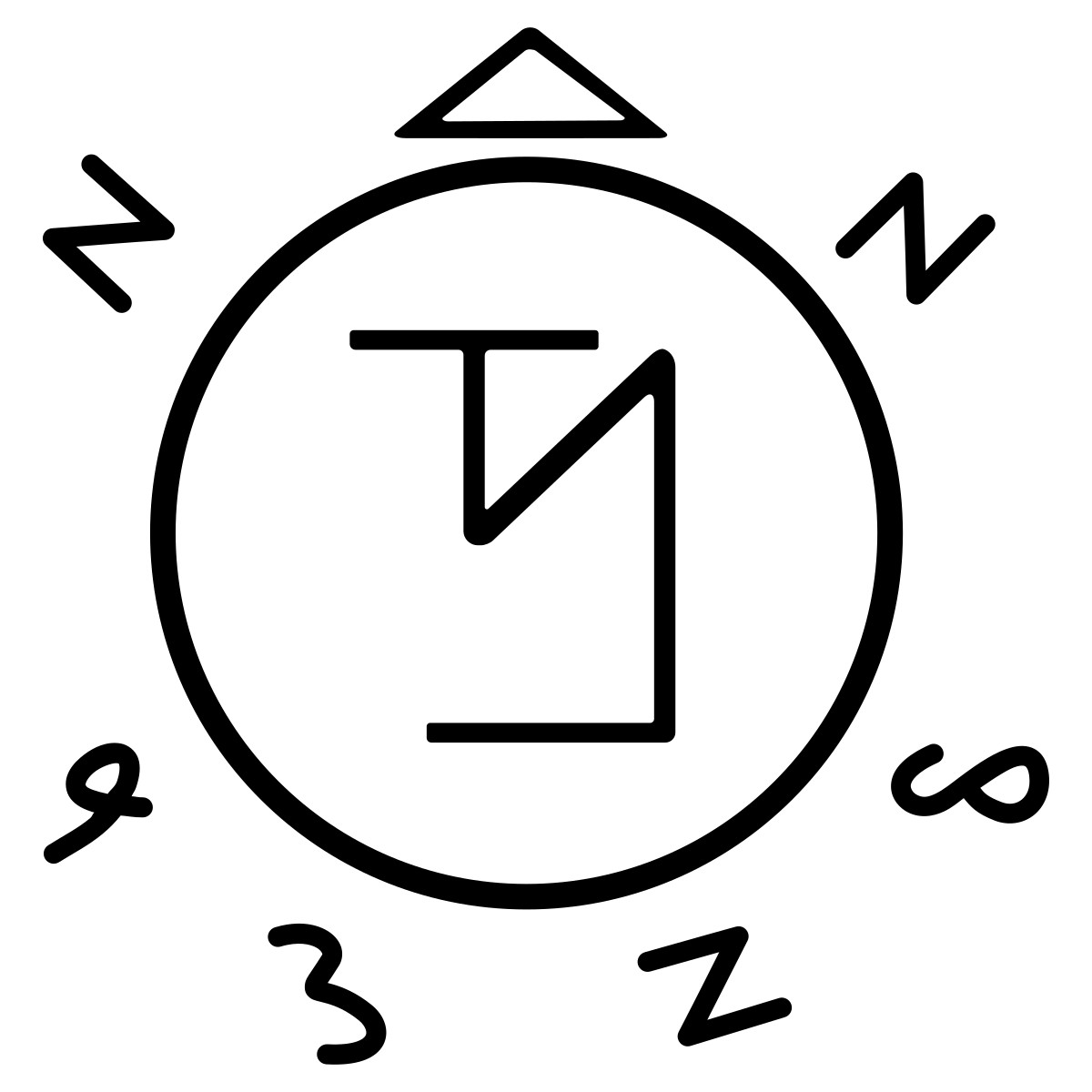 Angel Banishing Symbol – Supernatural Vinyl Decal/Sticker -Choose color