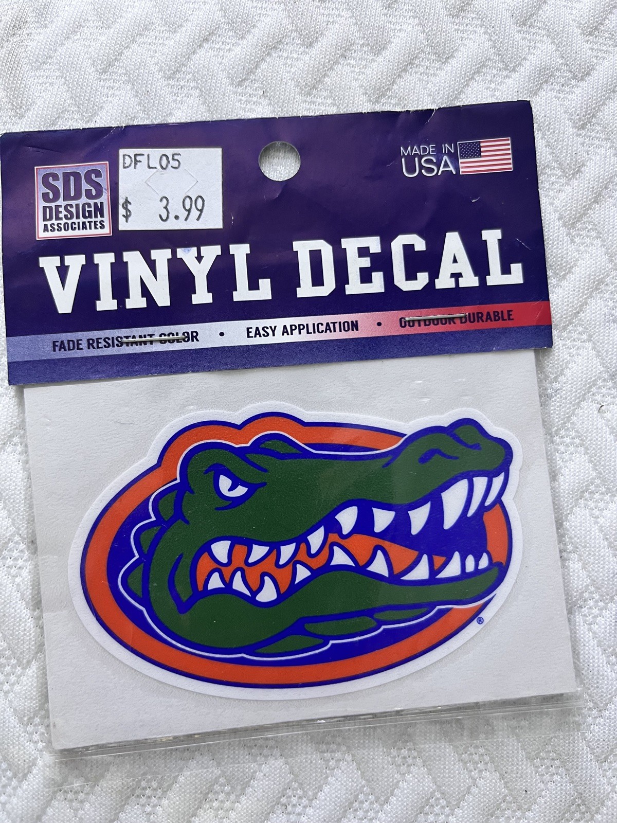 #0230 Florida Gators Symbol Logo College Sticker Waterproof Vinyl Decal Die-Cut