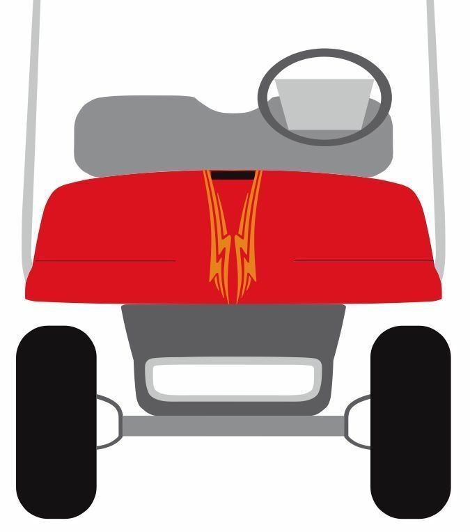 Bolt Kit Stripe 3M Vinyl Sticker Golf Cart Decal Graphic EZ Go Club Car Yamaha
