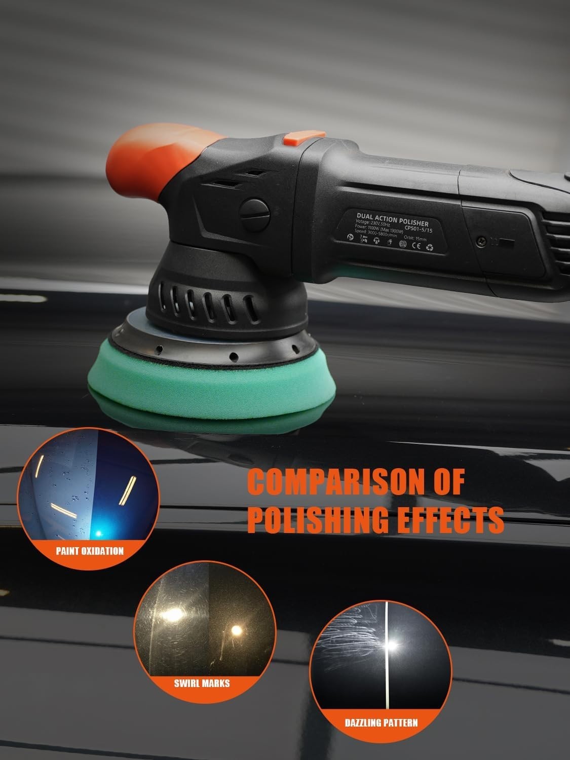 10 Pcs 6 inch Detailing Set with Buffing Polishing Pads 1-16 2-16 SPTA Finish