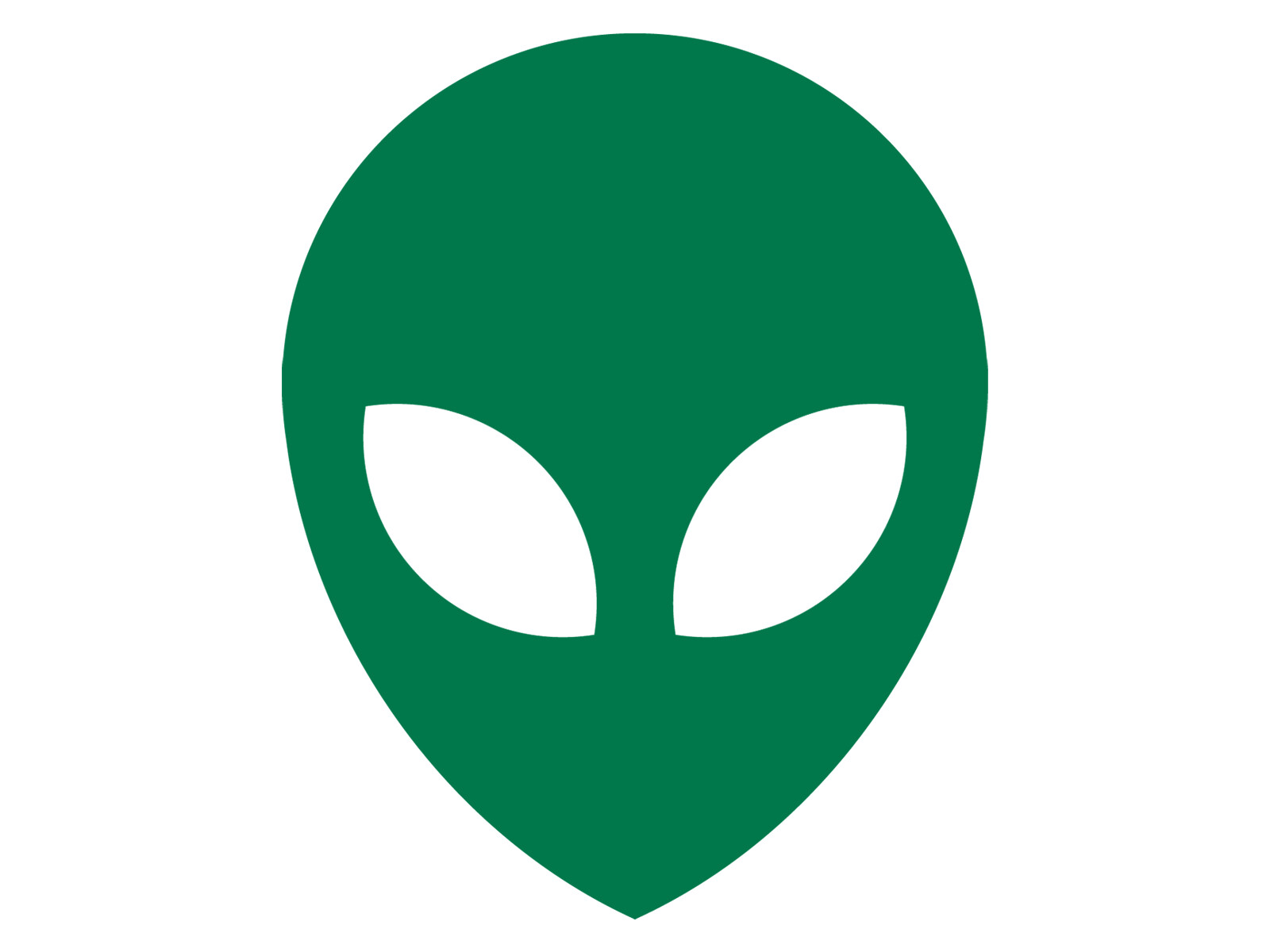 Alien Head UFO Vinyl Decal Extra Terrestrial Believe Car Water Bottle Sticker