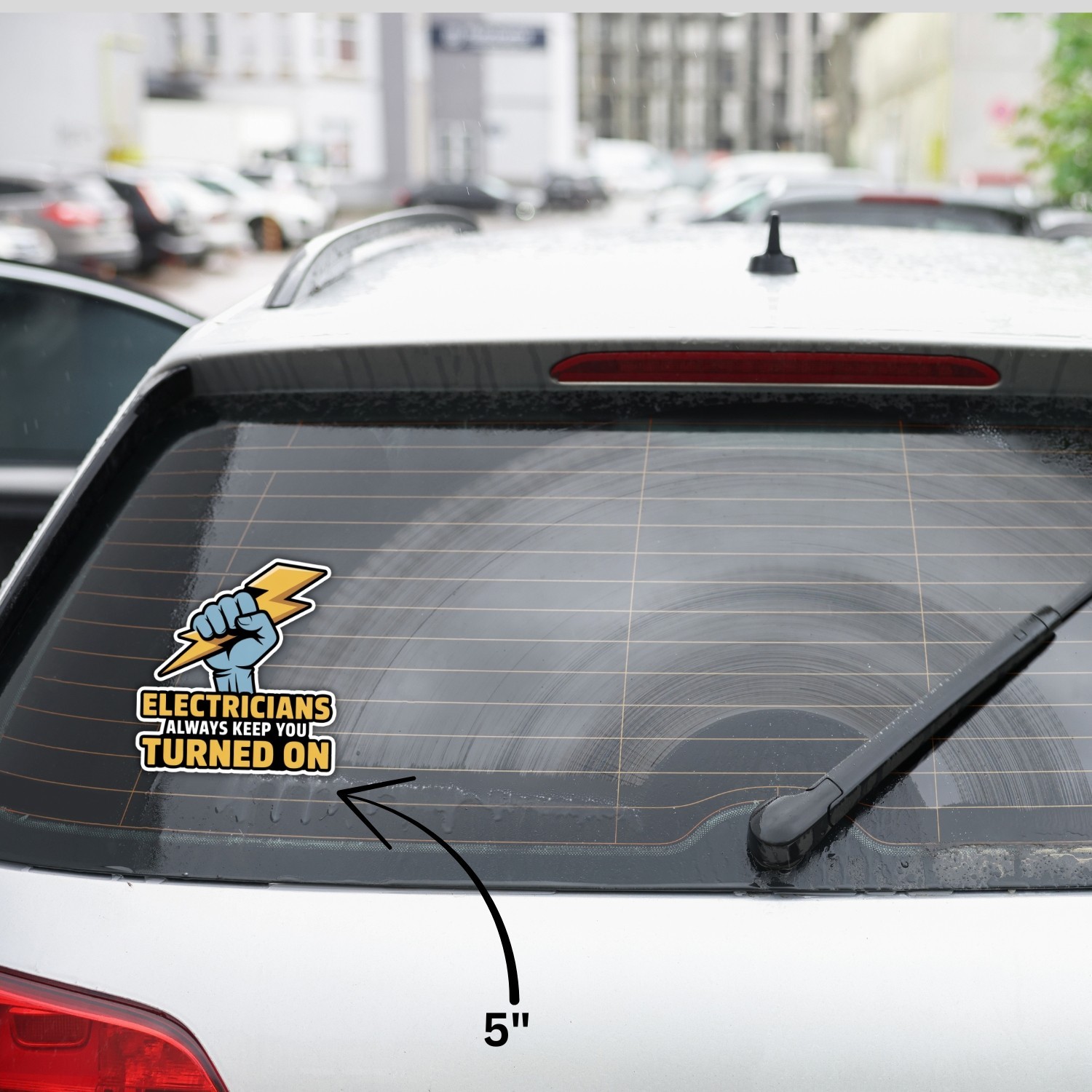 4PCS Electricians Always Keep You Turned On Stickers – Funny Lineman Work Decals