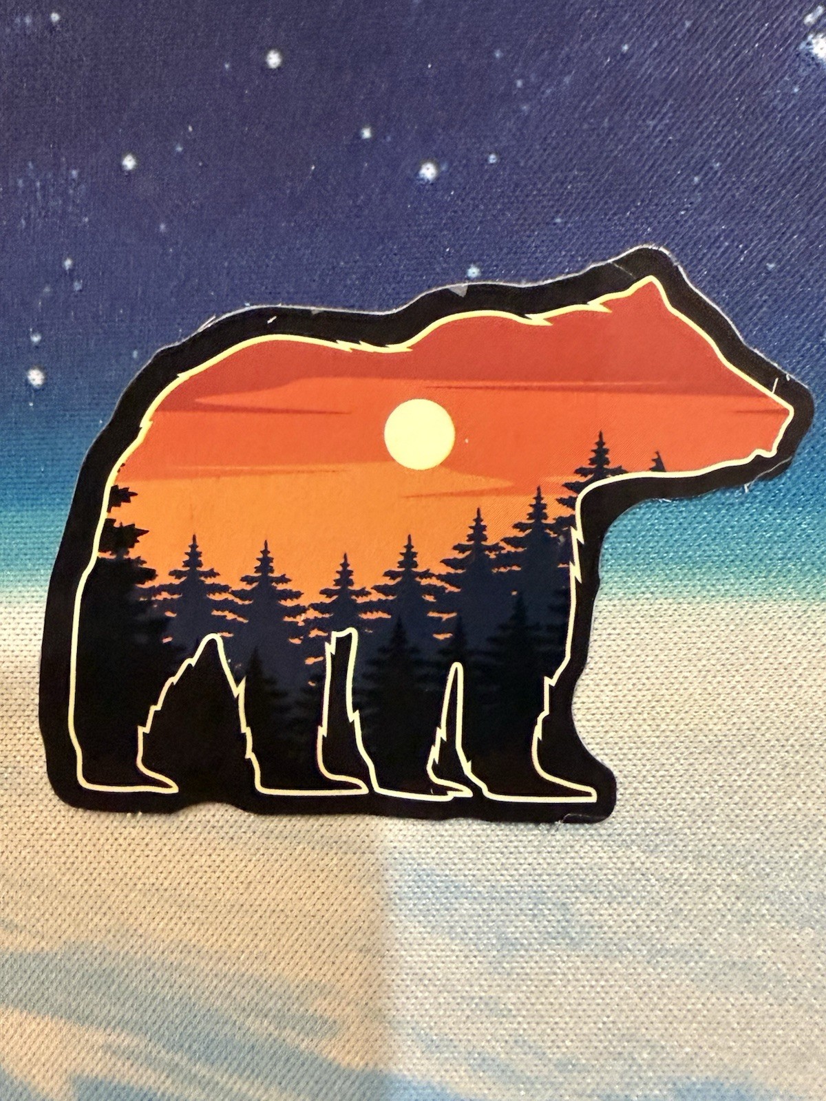 Outdoors Hiking Camping Adventure Nature Mountain Forest Trail Sticker Decal