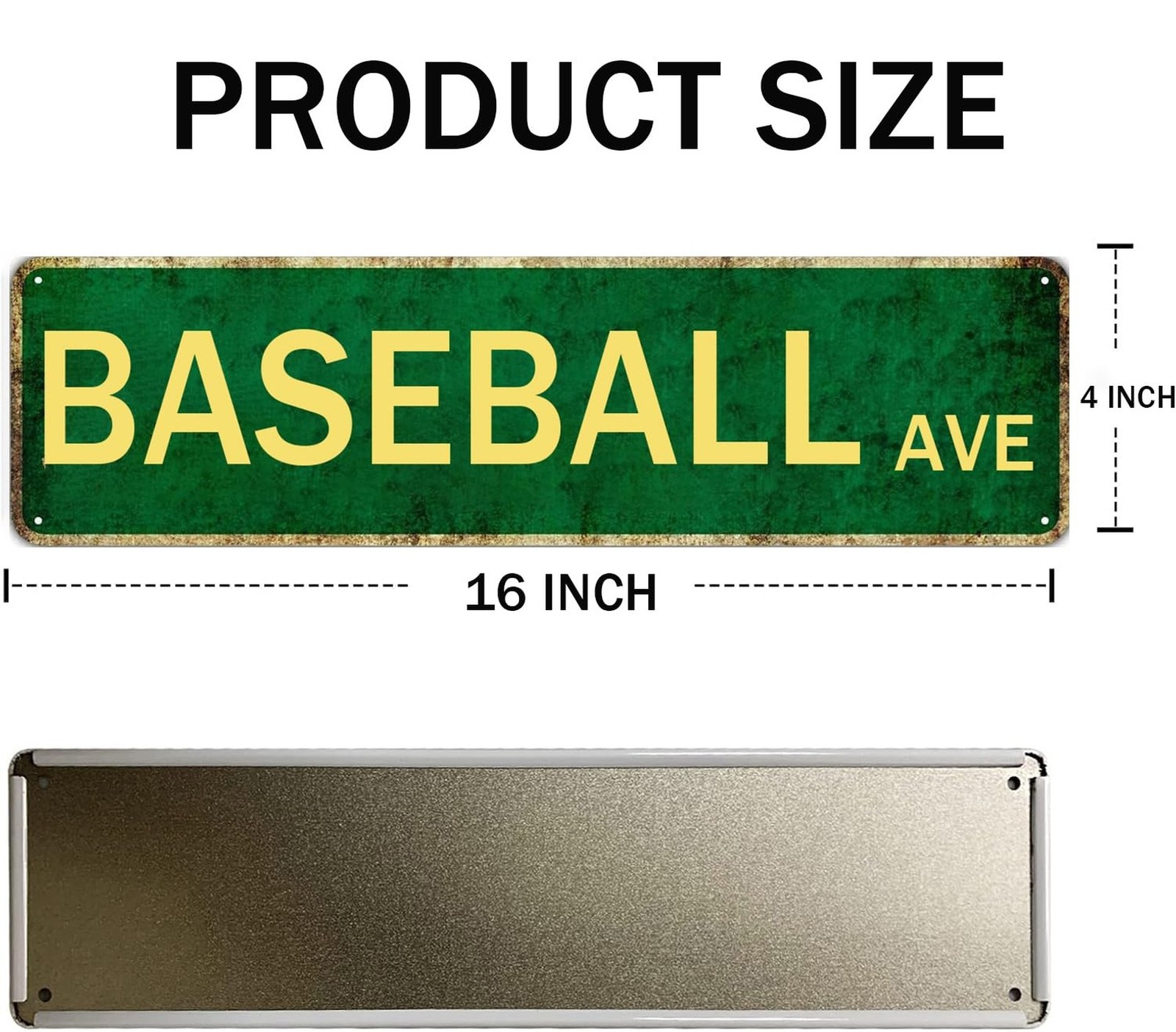 Baseball Decor For Boys Room Baseball Sports Vintage Metal Baseball Ave Tin S…