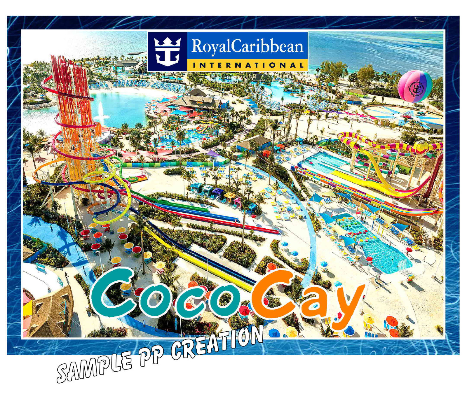 COCO CAY photo fridge MAGNET 4 X 3 inches TRAVEL