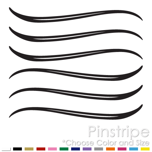 PINSTRIPE SET CHOPPER BIKE FENDER TANK WINDOW VINYL DECAL STICKER (PS-12)