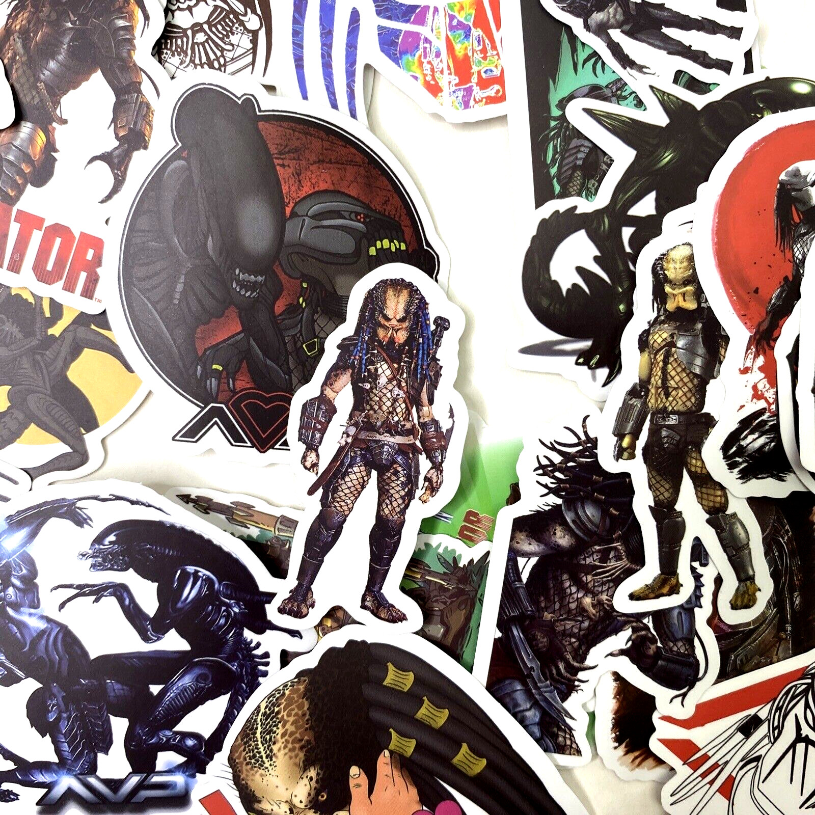 50pc Alien vs. Predator Phone Laptop Water Bottle Decal Sticker Pack