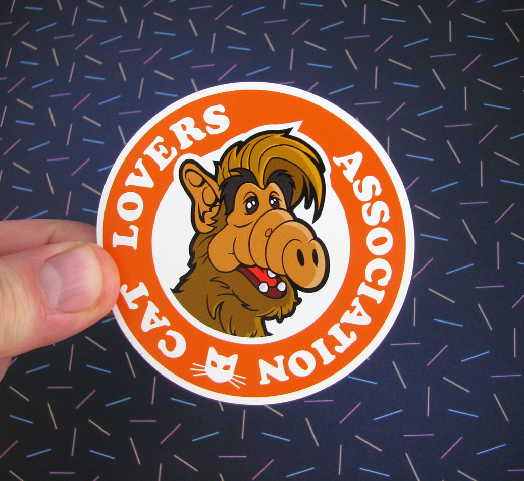 ALF Fridge Magnet – Cat Lovers Association Flex Magnet 80s TV Car Vehicle