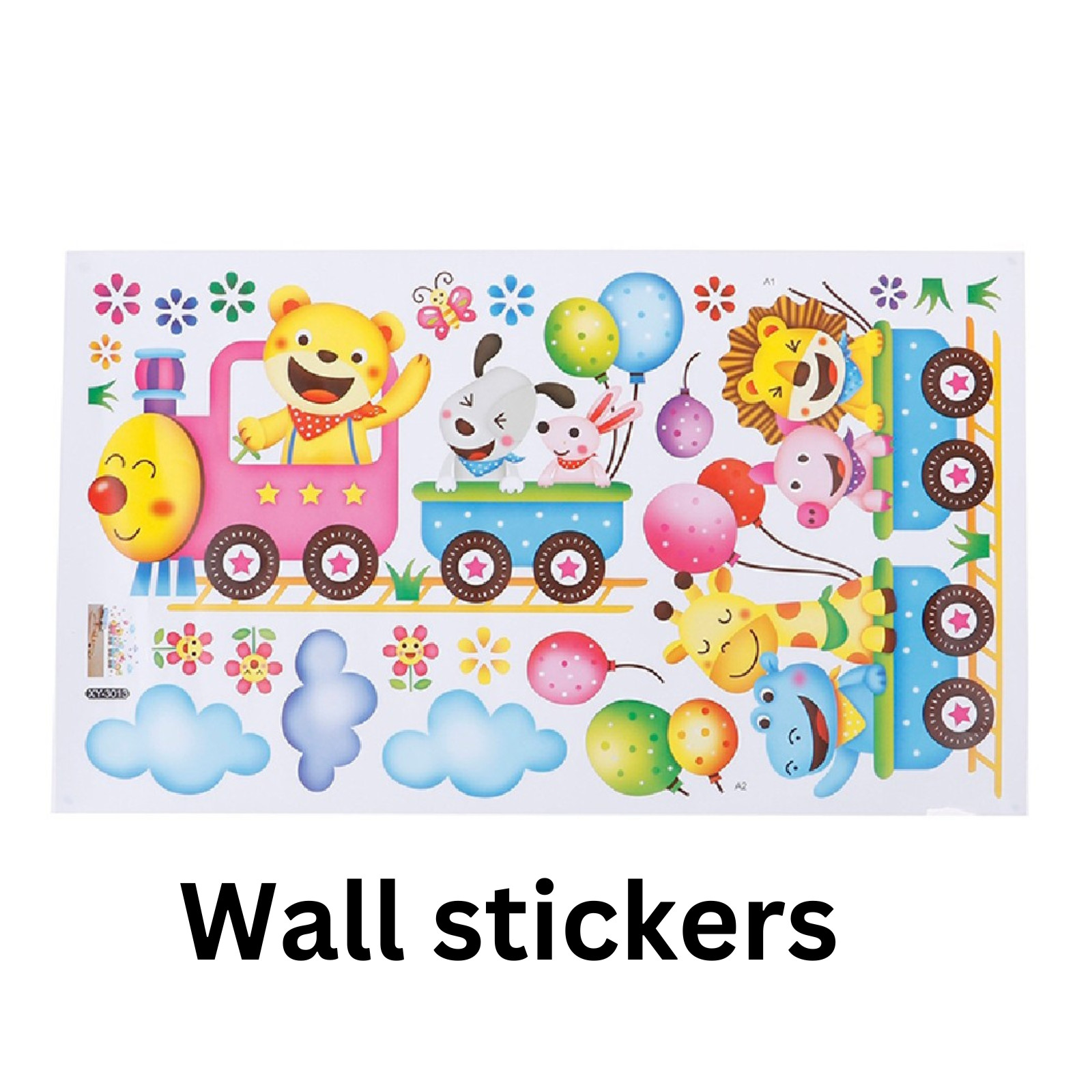Animals DIY Train Wall Sticker for Kids Baby Room Nursery Home Decor Mural Art S