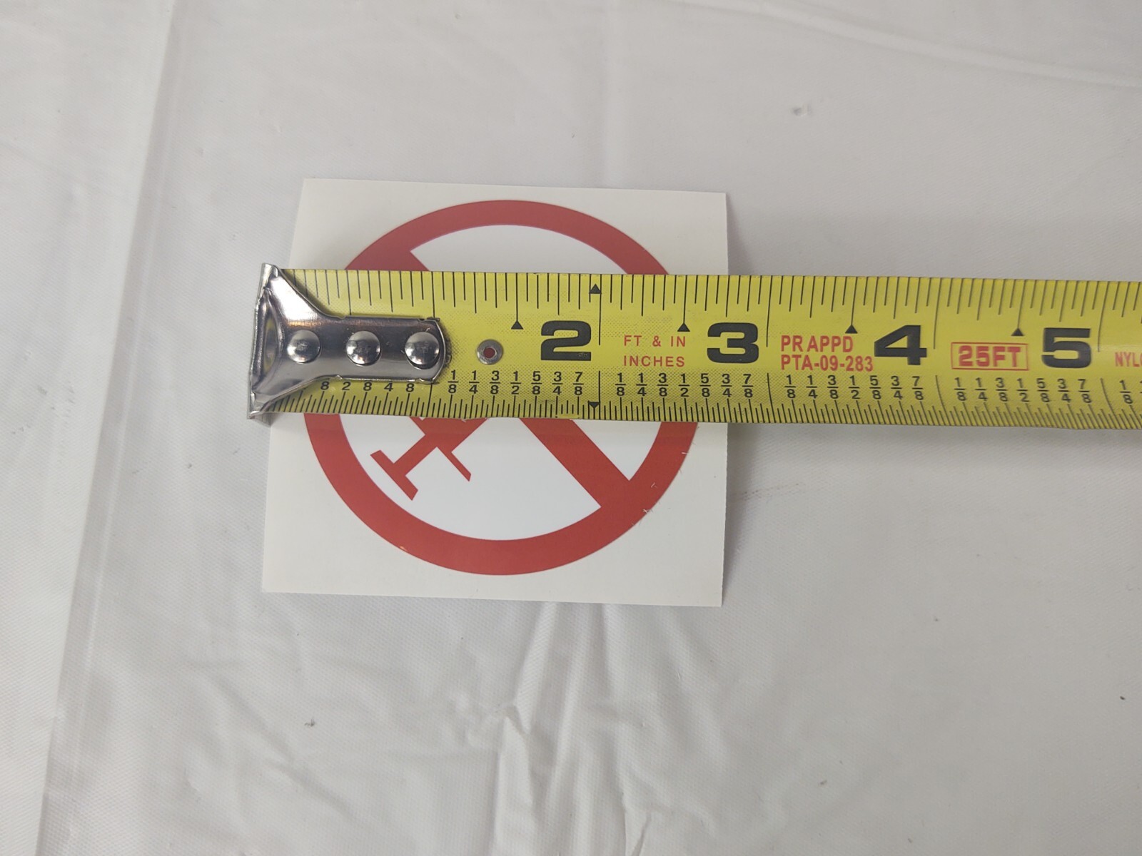 No Syringe Needles Round Trash Can Receptacle Stickers 12 Individual Stickers