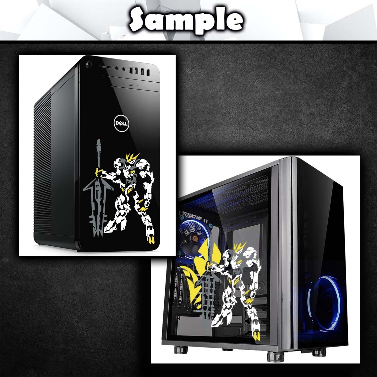 Gundam Barbatos Lupus Rex Vinyl Decal Sticker (Anime Mecha Car Laptop PC Tower)