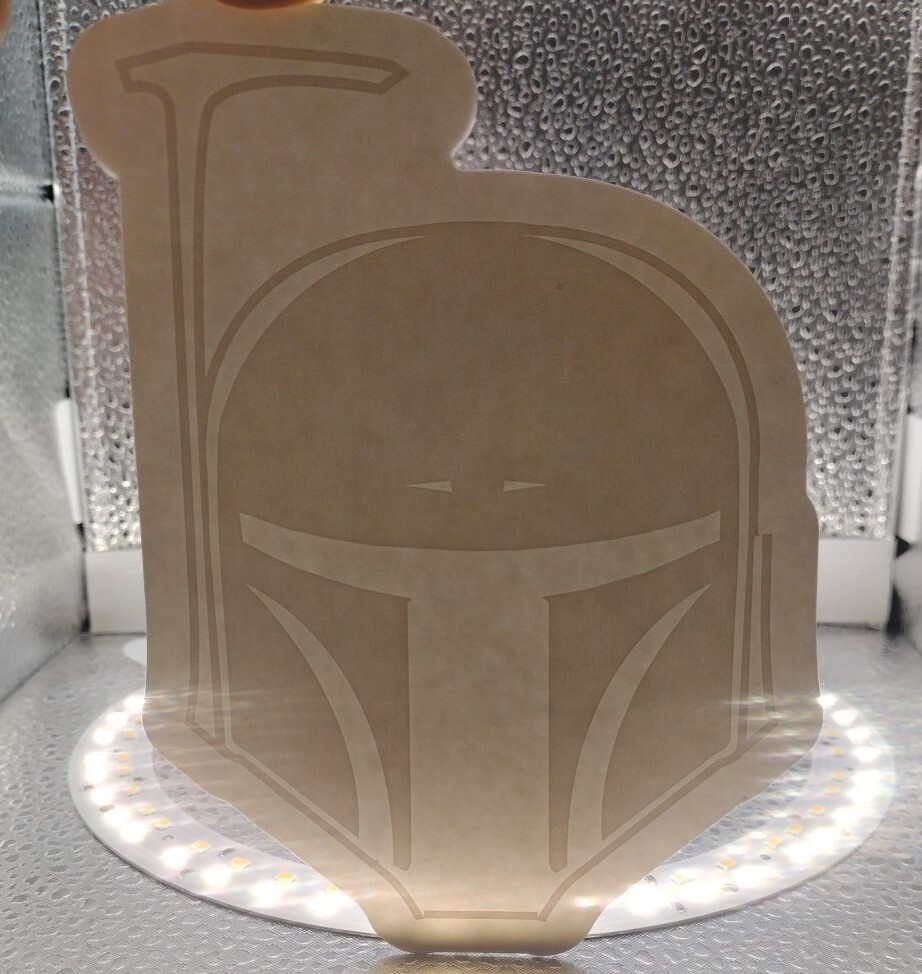 BOBA FETT Helmet Star Wars Vinyl Decal Car Sticker 5.5 in x 4.5 in