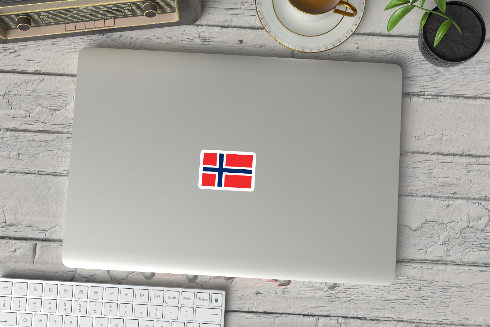 6 Pack Norway Flag Decals – Durable Weatherproof Vinyl Stickers