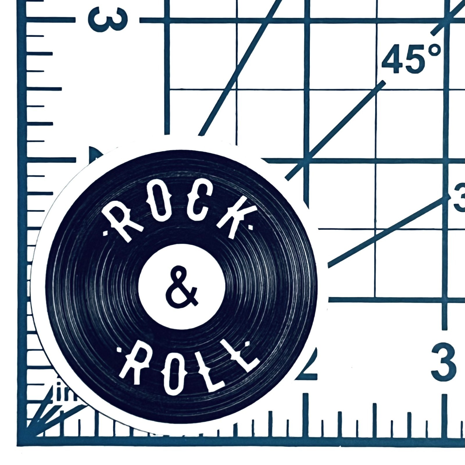 Rock & Roll Vinyl Record Sticker Retro Music Decal Classic Rock LP Album Art