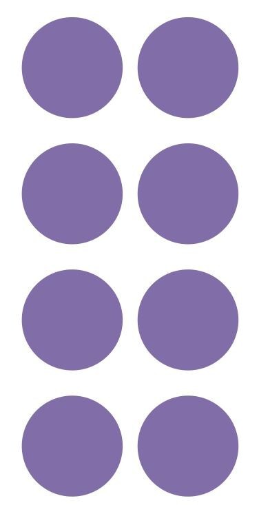 2" Lavender Round Label Dots Stickers Color Coding Inventory 2 Inch Dot