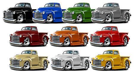 1950-53 Chevy Pickup Truck Hot Rod Garage Sign Wall Art Graphic Sticker