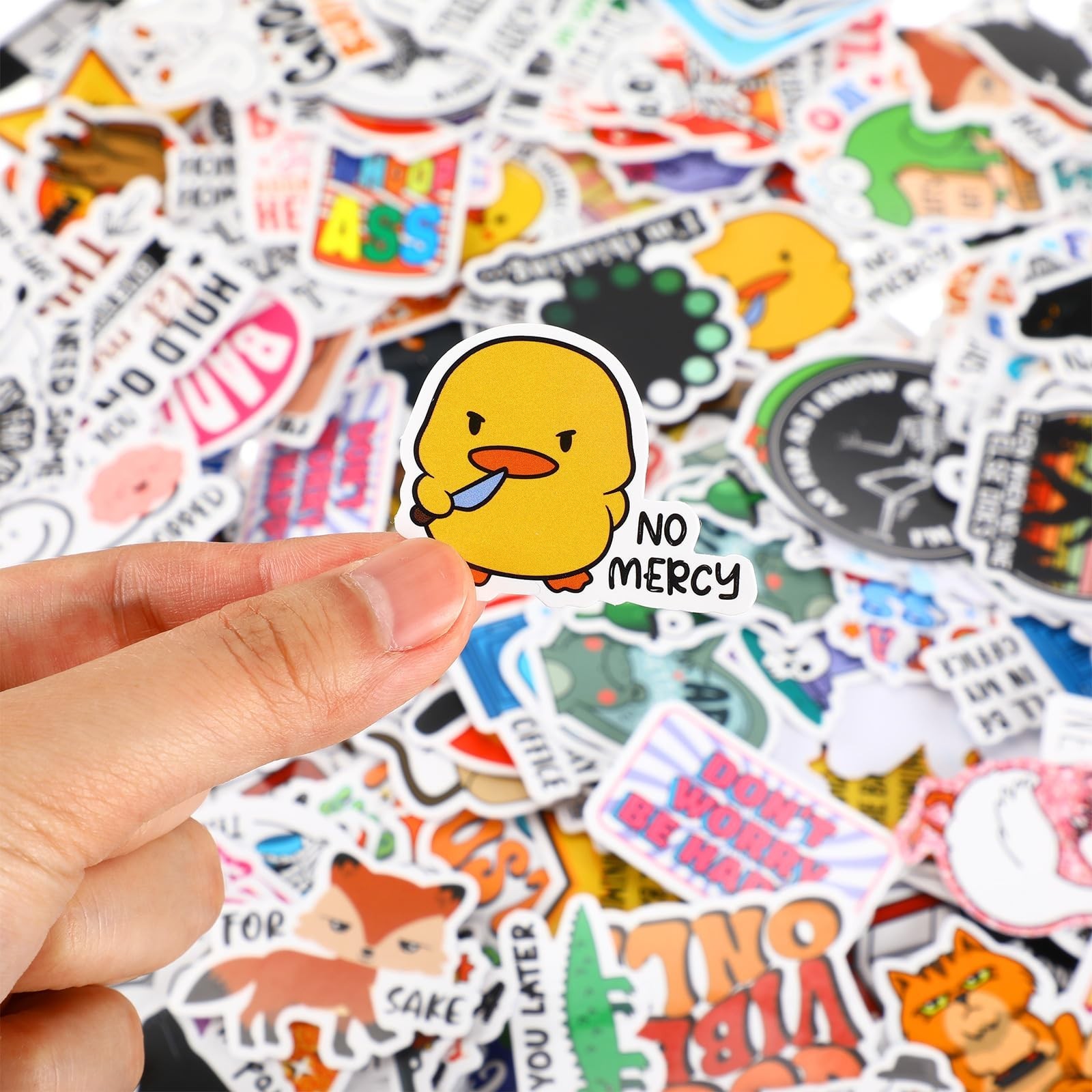 600 Pcs Funny Sarcastic Meme Stickers – Waterproof Decals for Laptops, Water Bot