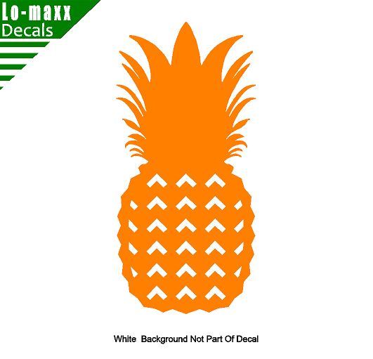 Pineapple Art Custom Design Decoration Various Sizes Colors Die Cut Vinyl Decal