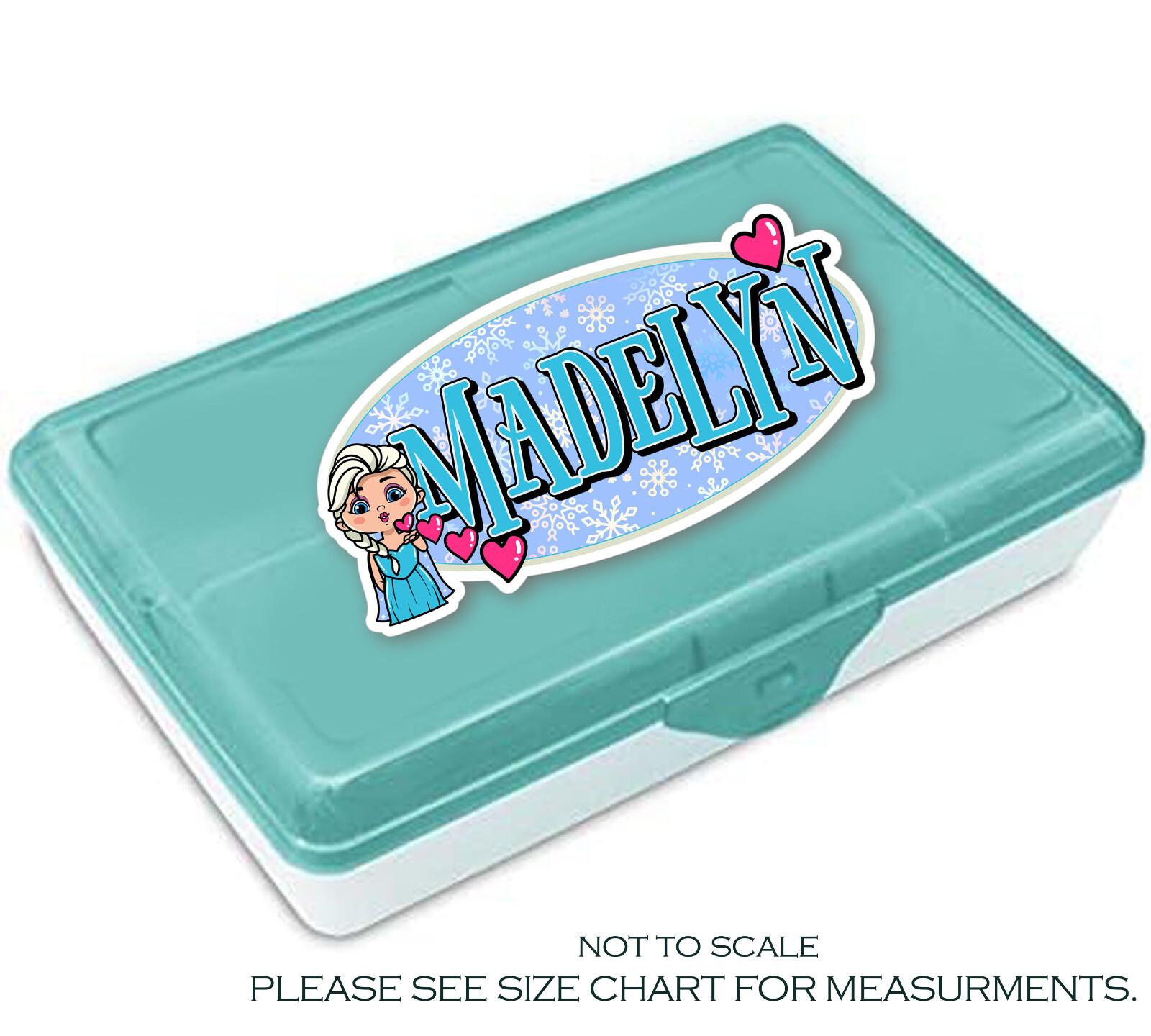 Custom Name Sticker Personalized Vinyl Decal Winter Ice Princess Theme for Girls