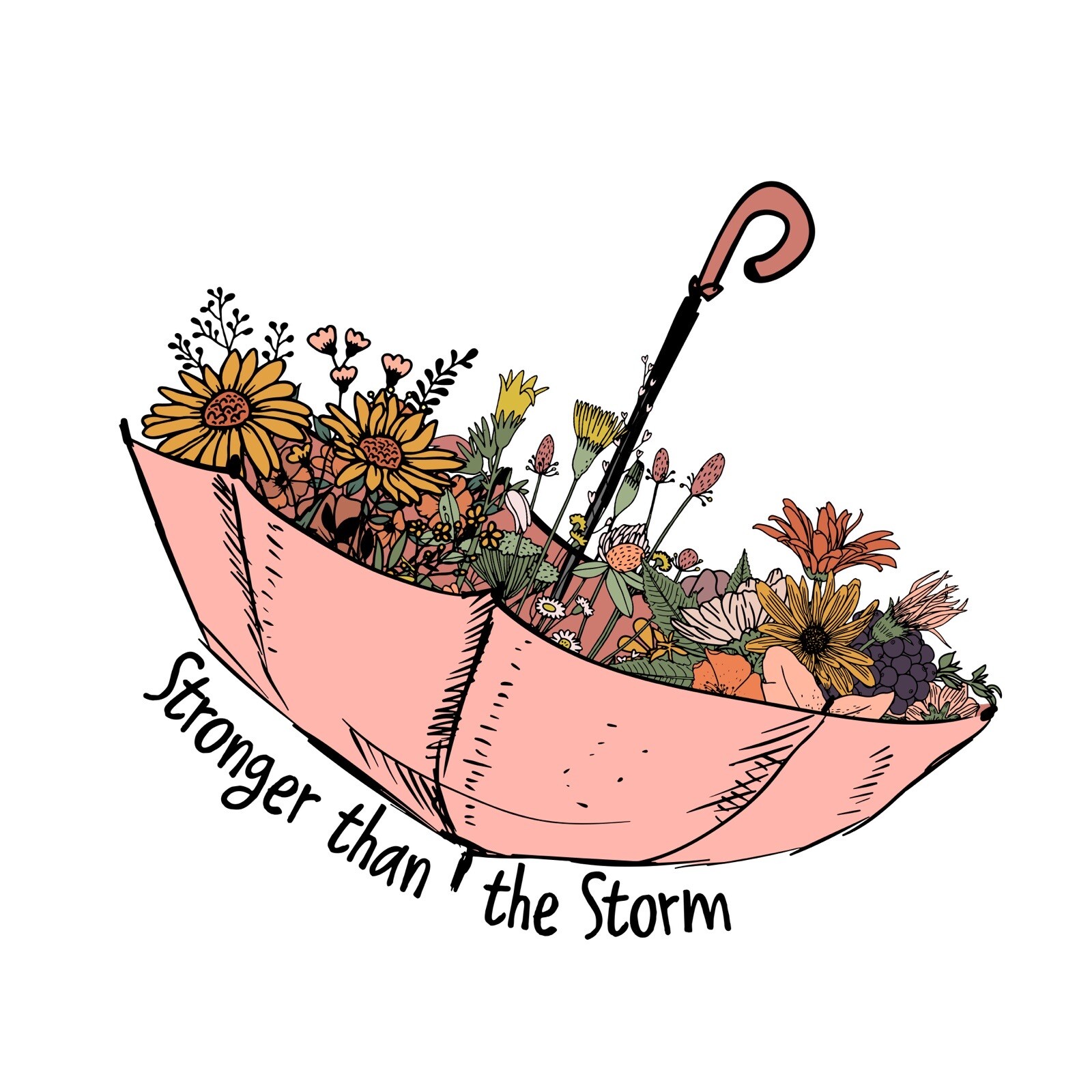Positive Phone Sticker (2 Inch) The Storm Motivate Decal Grow Bloom