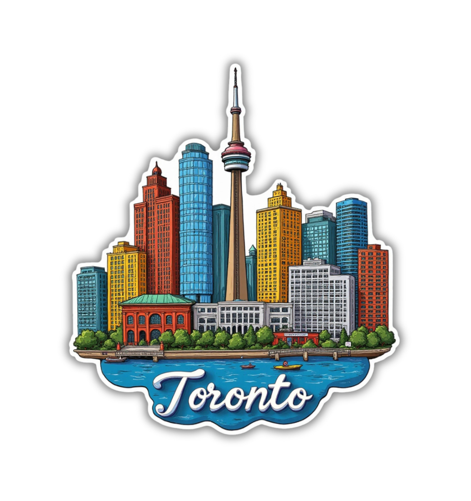 Toronto Ontario Fridge Magnet or Laptop Sticker