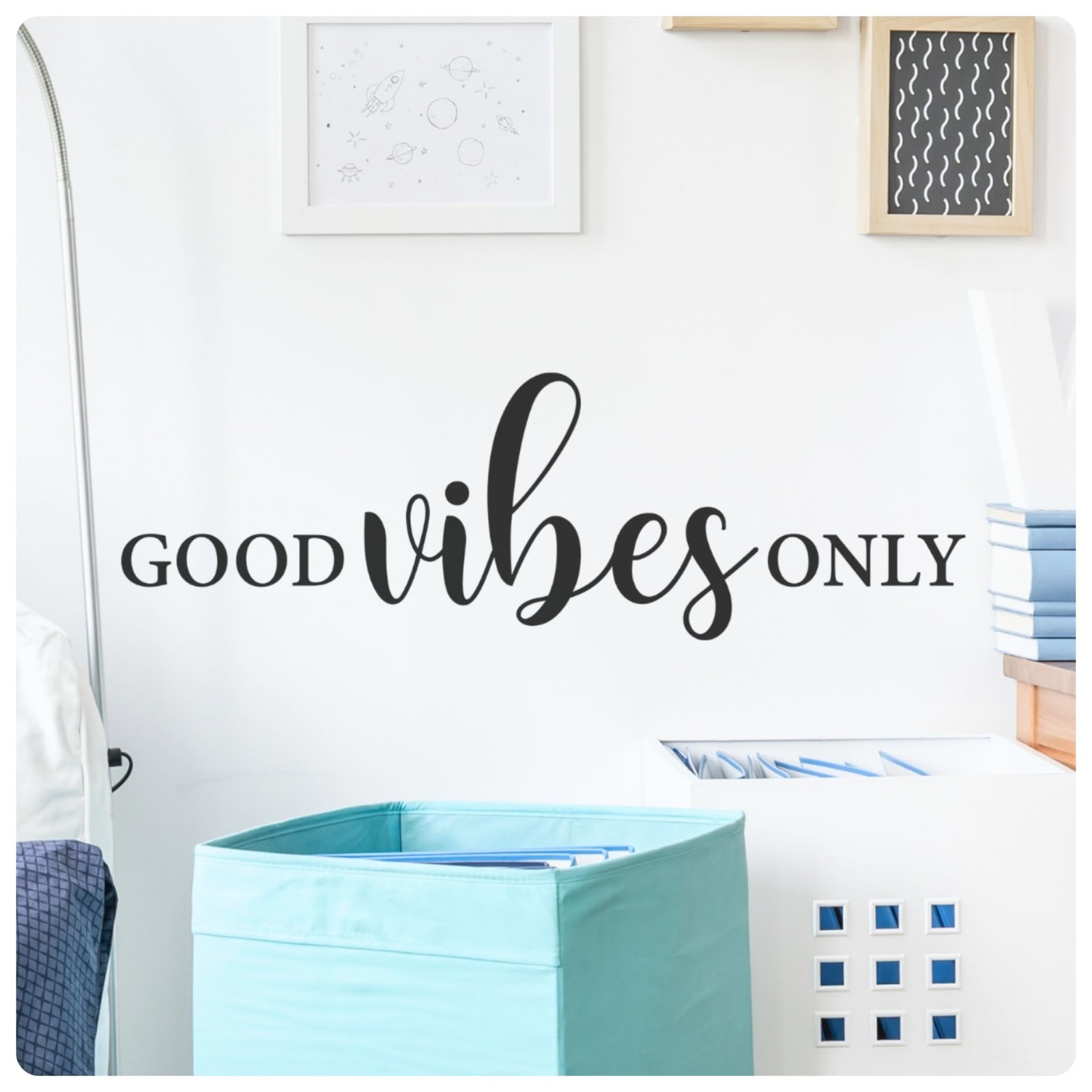 – Good Vibes Only – Positive Quote Wall Decal Decor, Inspirational Wall Art, …