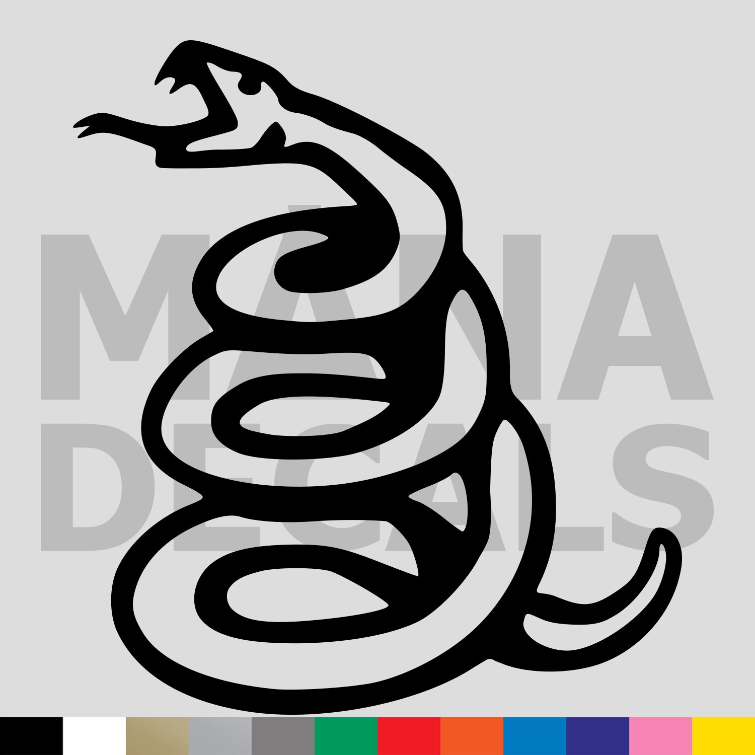 Don't Tread on Me Snake Vinyl Die Cut Decal Sticker – 2nd Amendment Gun Gadsden