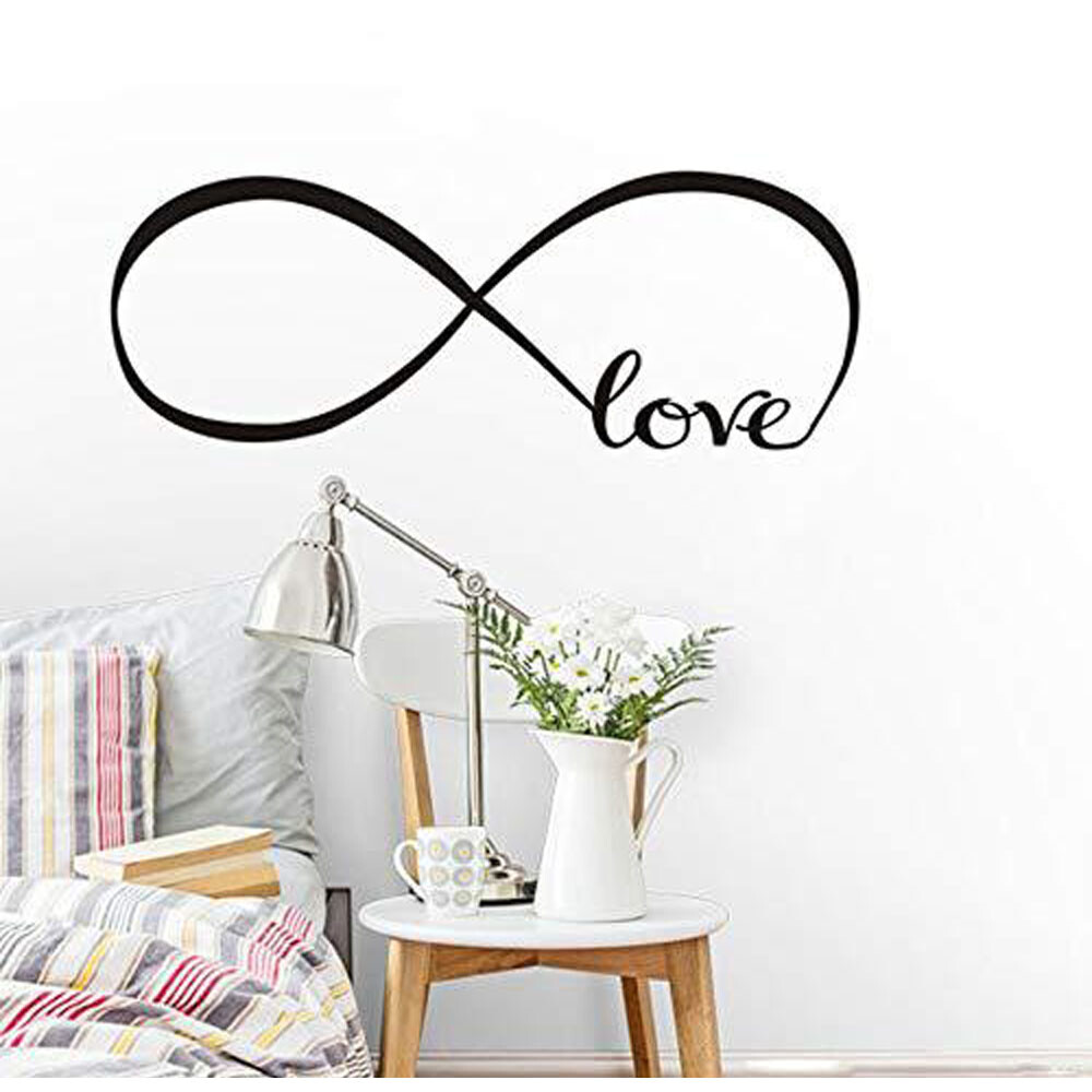 LOVE Infinity Wall Decal Lettering Word Removable Vinyl Quote Decor Sticker USA