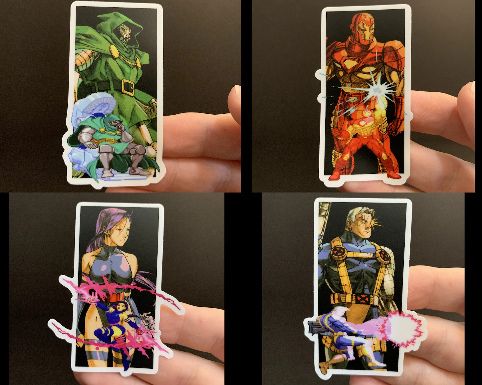 Marvel Vs Capcom Vinyl Waterproof Stickers FULL ROSTER