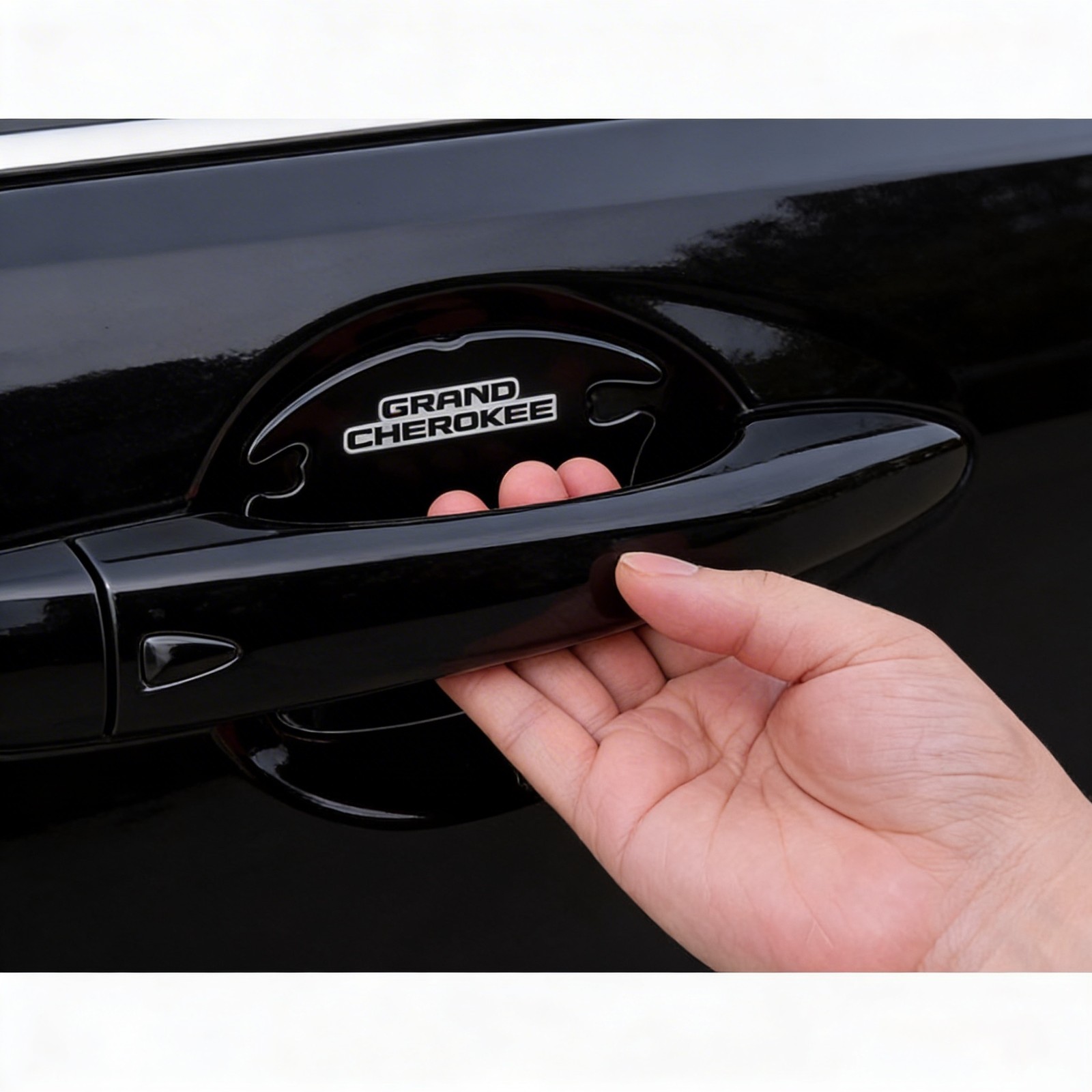 Jeep Grand Cherokee Universal Car Door Handle Cup Protector Clear Decal Sticker