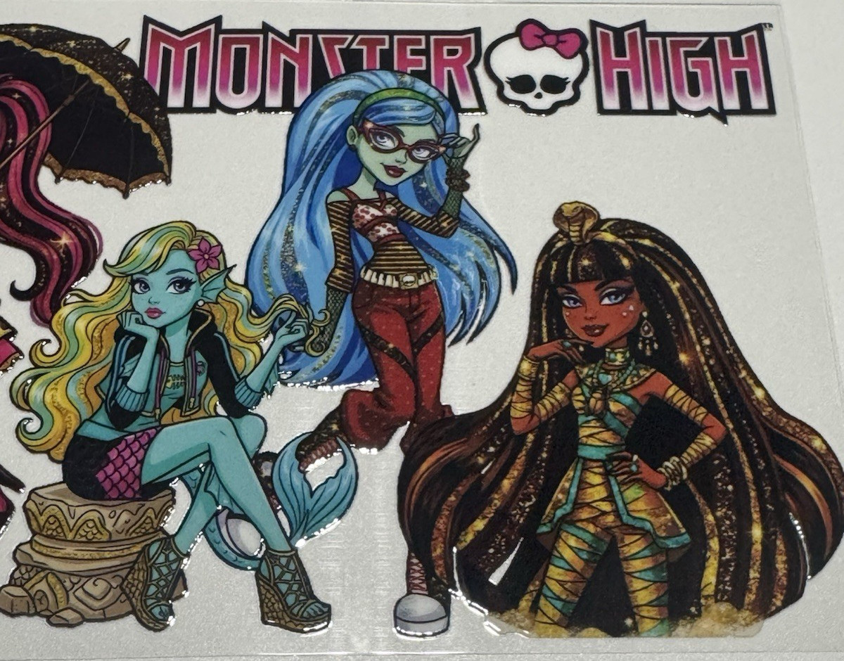 2 Cup Wraps 16 oz Cups Monster High Themed UV DTF for Tumblers Cups Ornaments