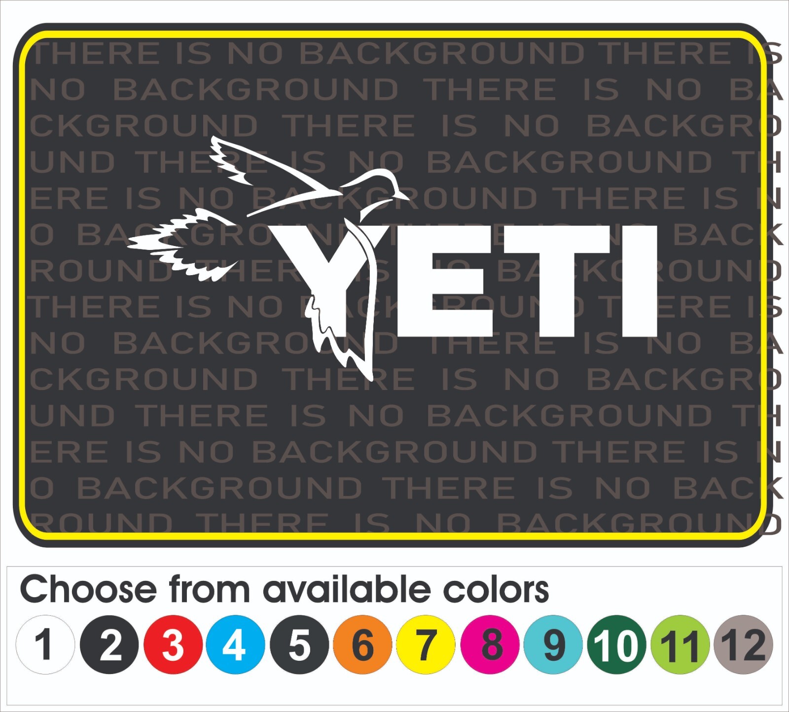 YETI Dove Birdr Hunting Boat Cooler Car Truck Window Decal Sticker Laptop 8
