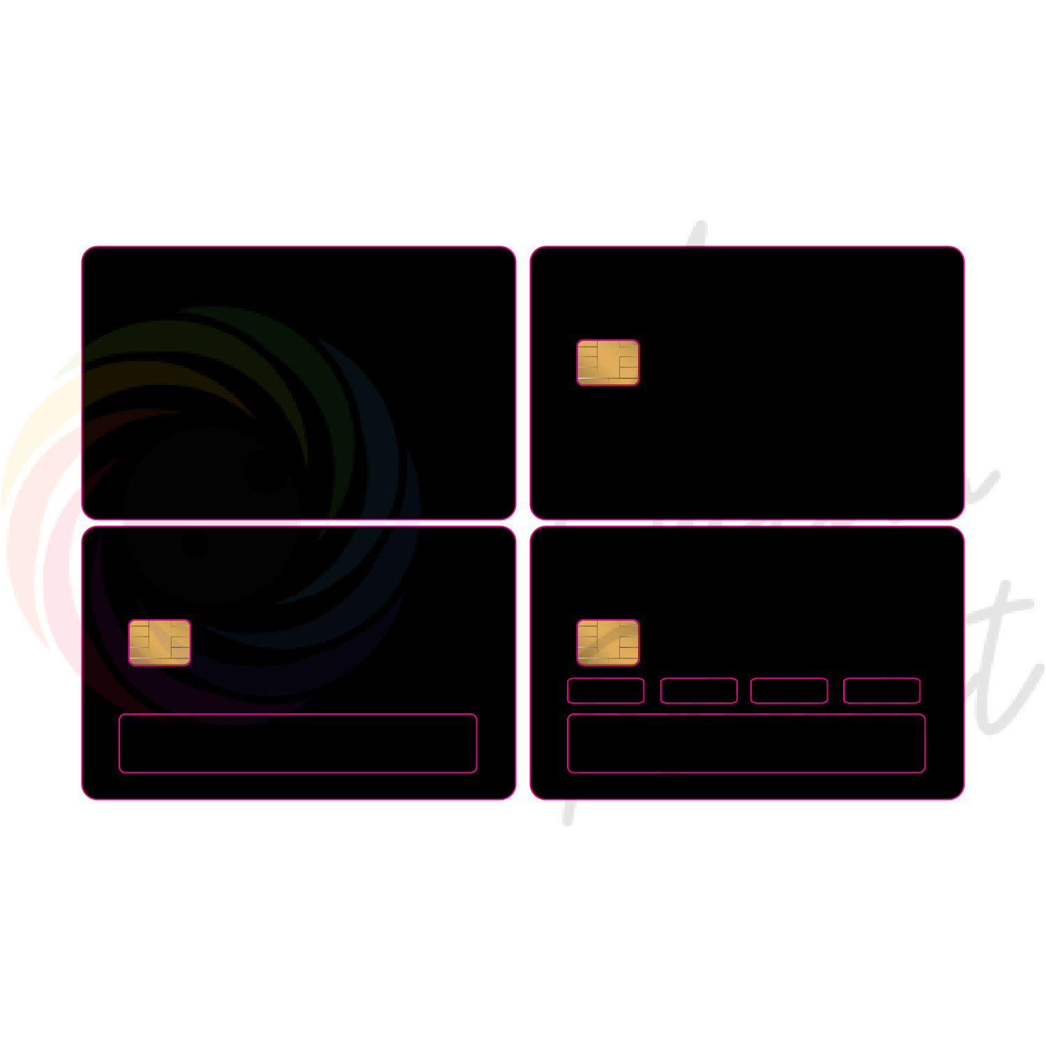 4-Pack Patrick Star "I Have 3 Dollars" Meme Credit Card Skin Stickers – Fits Sma