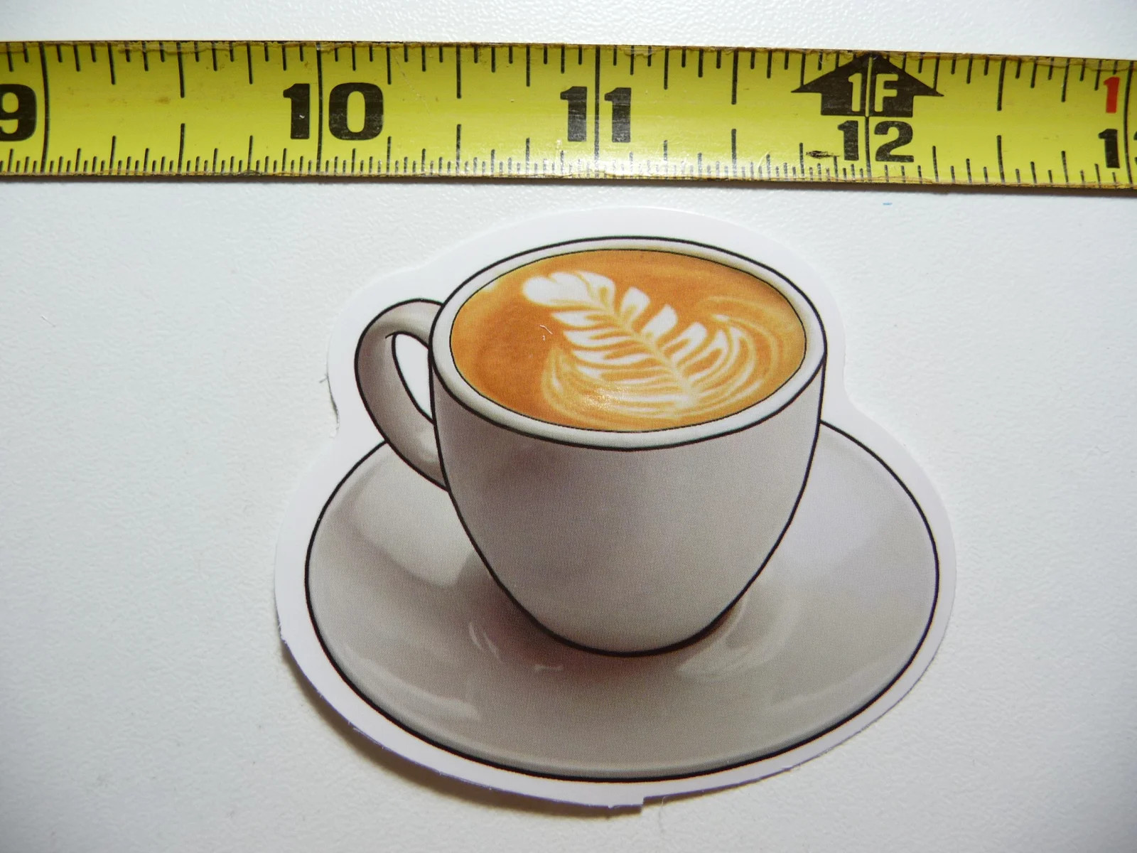 NICE COFFEE PLANT LEAVES CUP SMALL STICKER DECAL BEVERAGE MORNING WAKE UP FUN