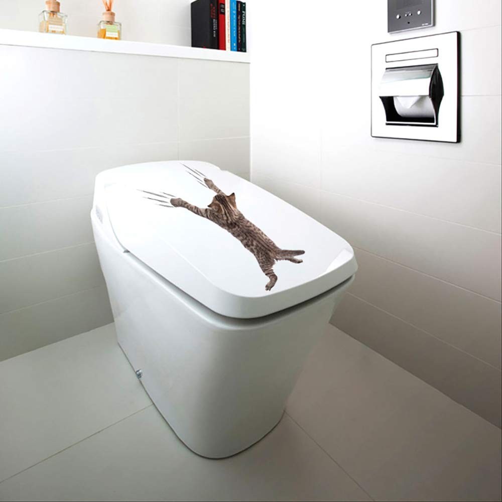 Cute 3D Cartoon Cat Wall Stickers – Easy Peel Vinyl Decor for Kids' Rooms