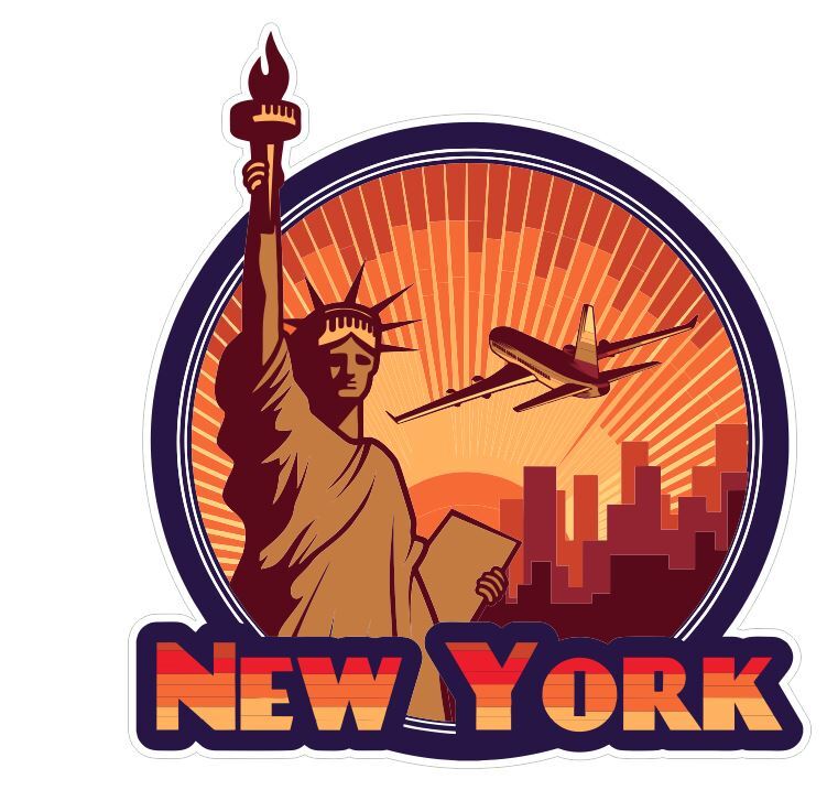 New York Sticker Decal A501