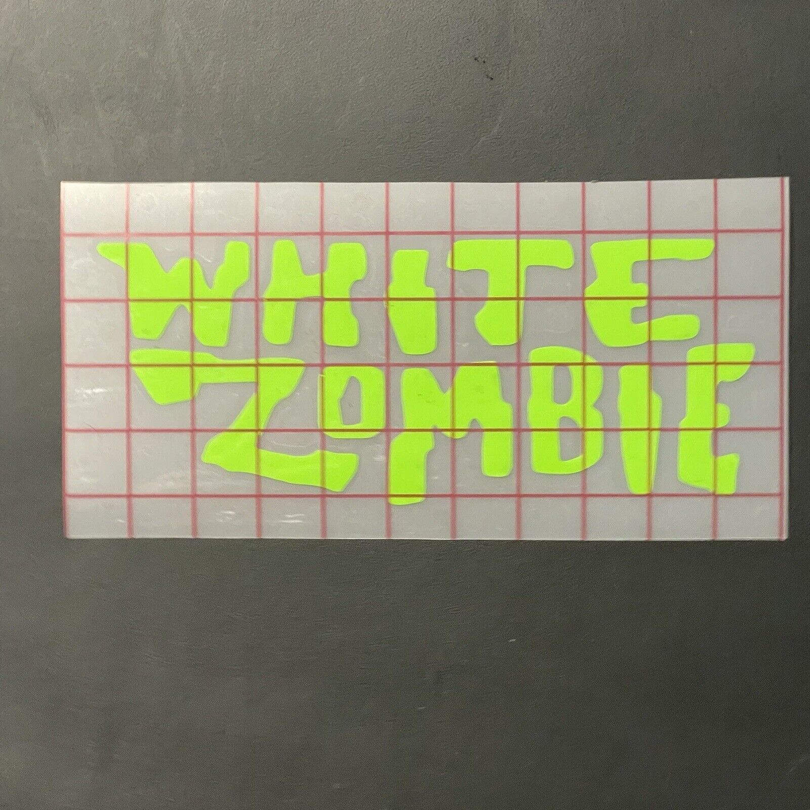White Zombie Car Decal Vinyl Glossy Band Logo Bumper Sticker Rob Heavy Metal 90s