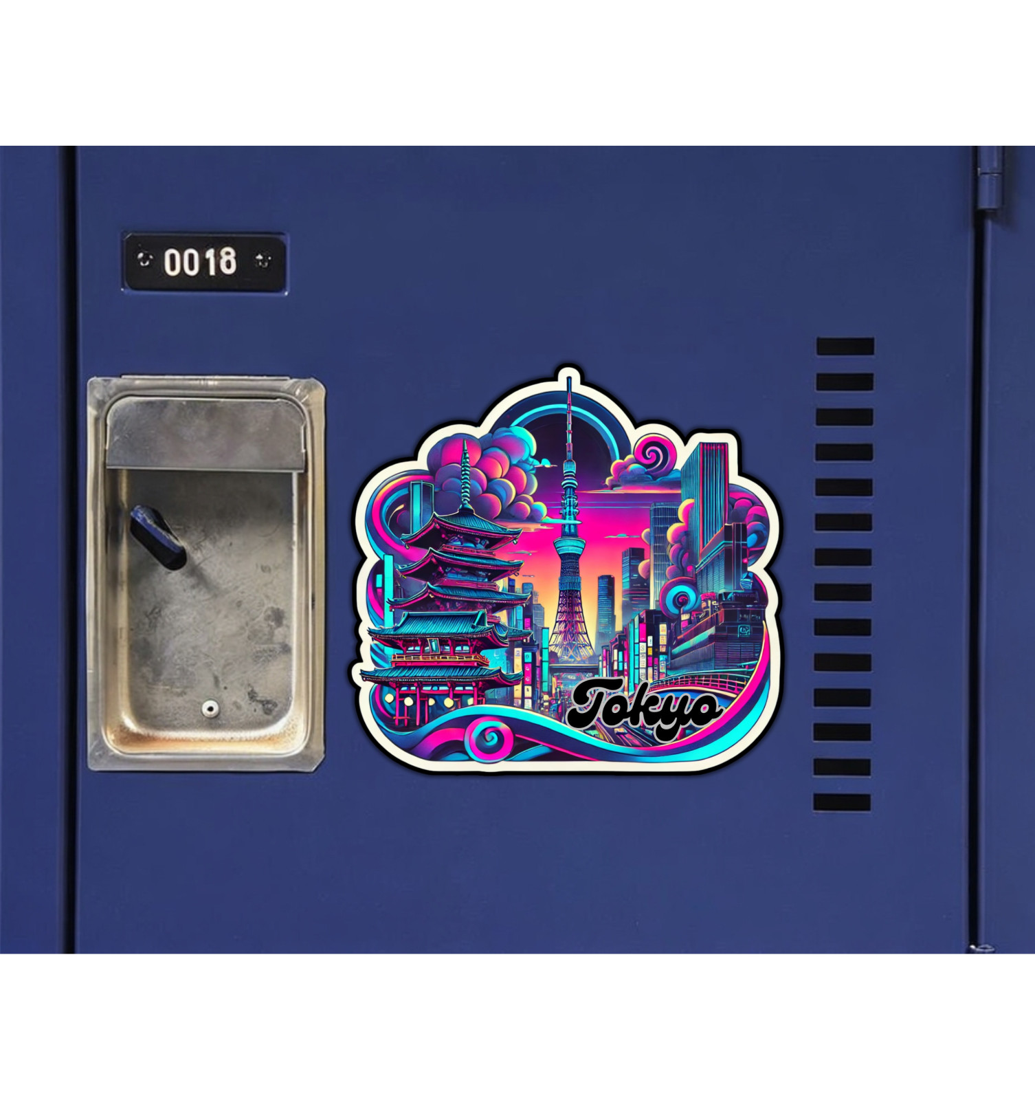 Tokyo Japan Fridge Magnet or Laptop Sticker