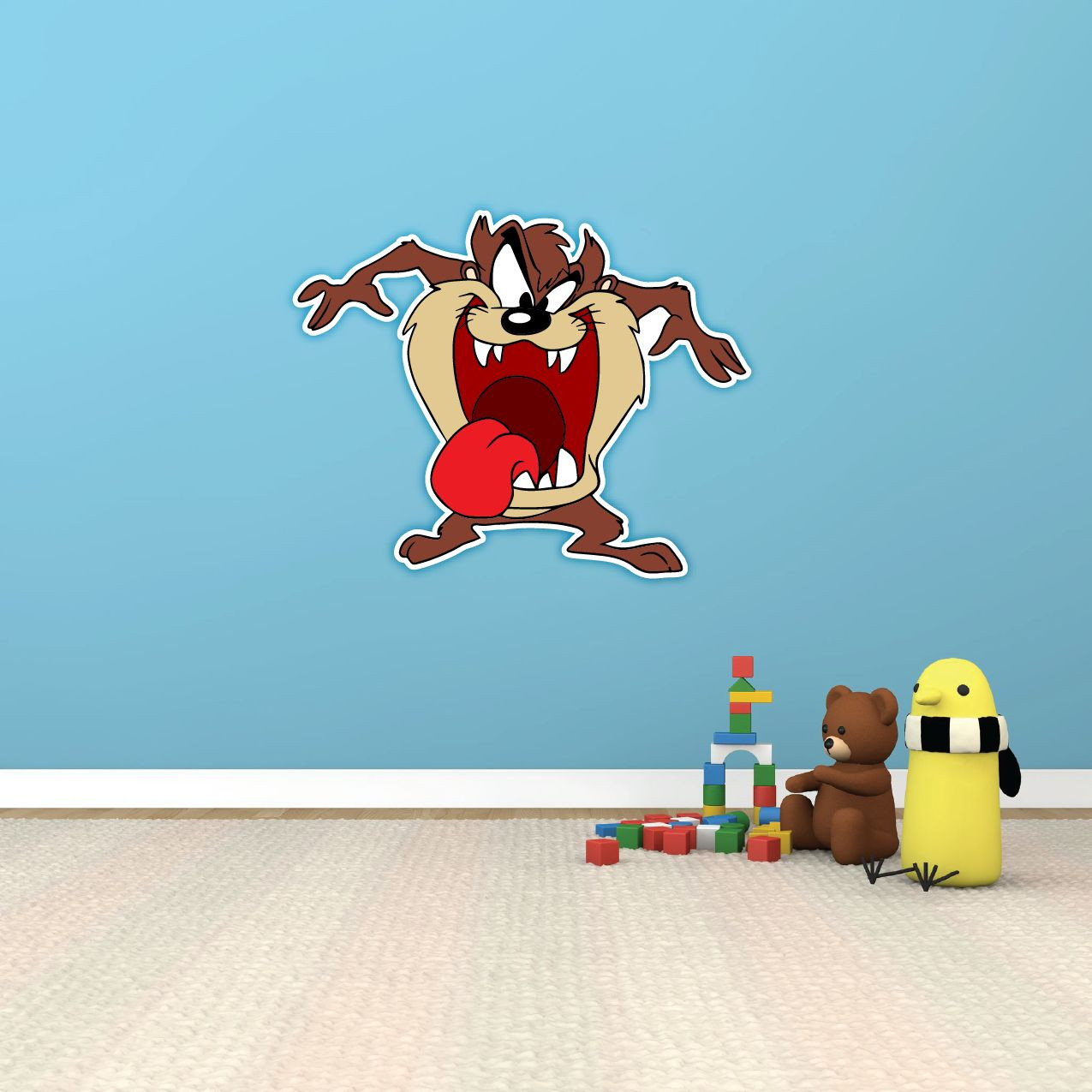Taz Tasmanian Devil Funny Cartoon Kids Room Wall Decor Sticker Decal 22"X22"