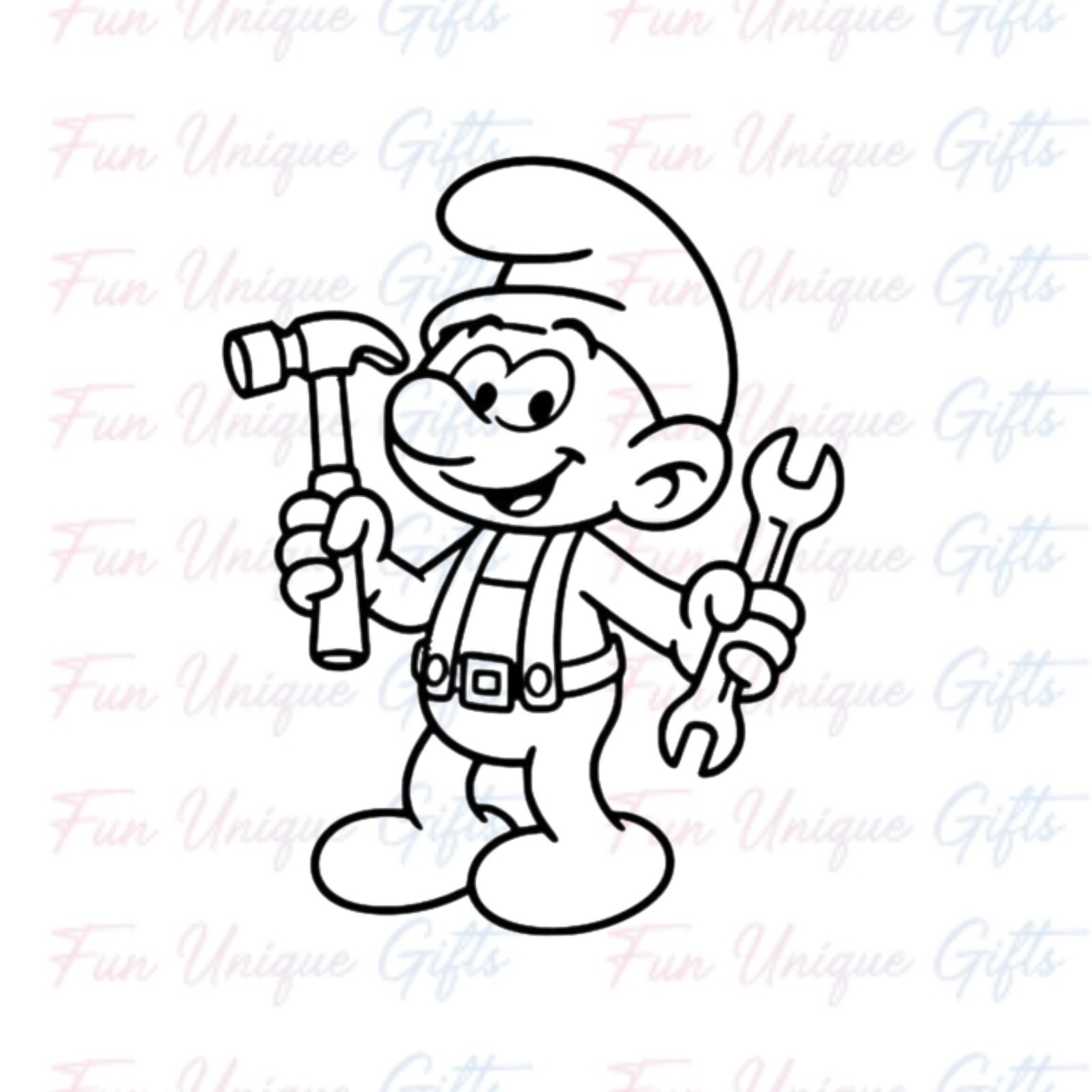 Smurf Vinyl Decal Sticker -Multiple Colors & Sizes- SHIPS FREE