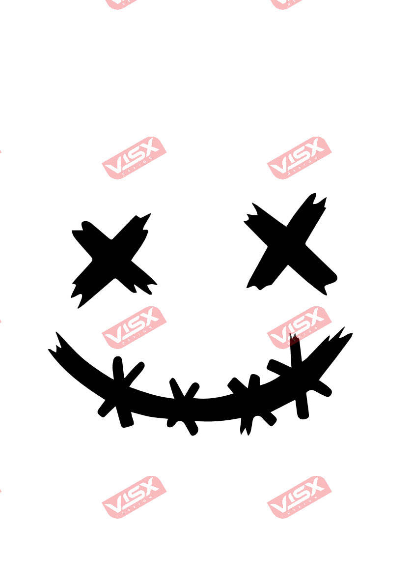 Xx Smile Funny Happy Face Vinyl Decal Car Sticker Bumper Auto Window Vehicle