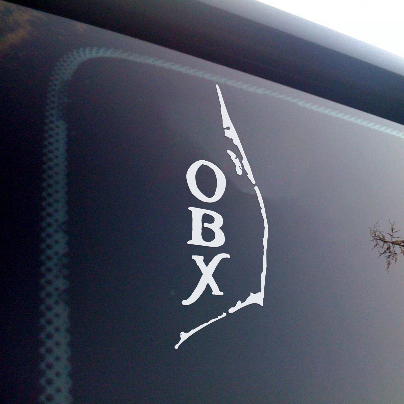 Outer Banks OBX V4 Vinyl Decal – Coastal North Carolina Map Sticker Hatteras