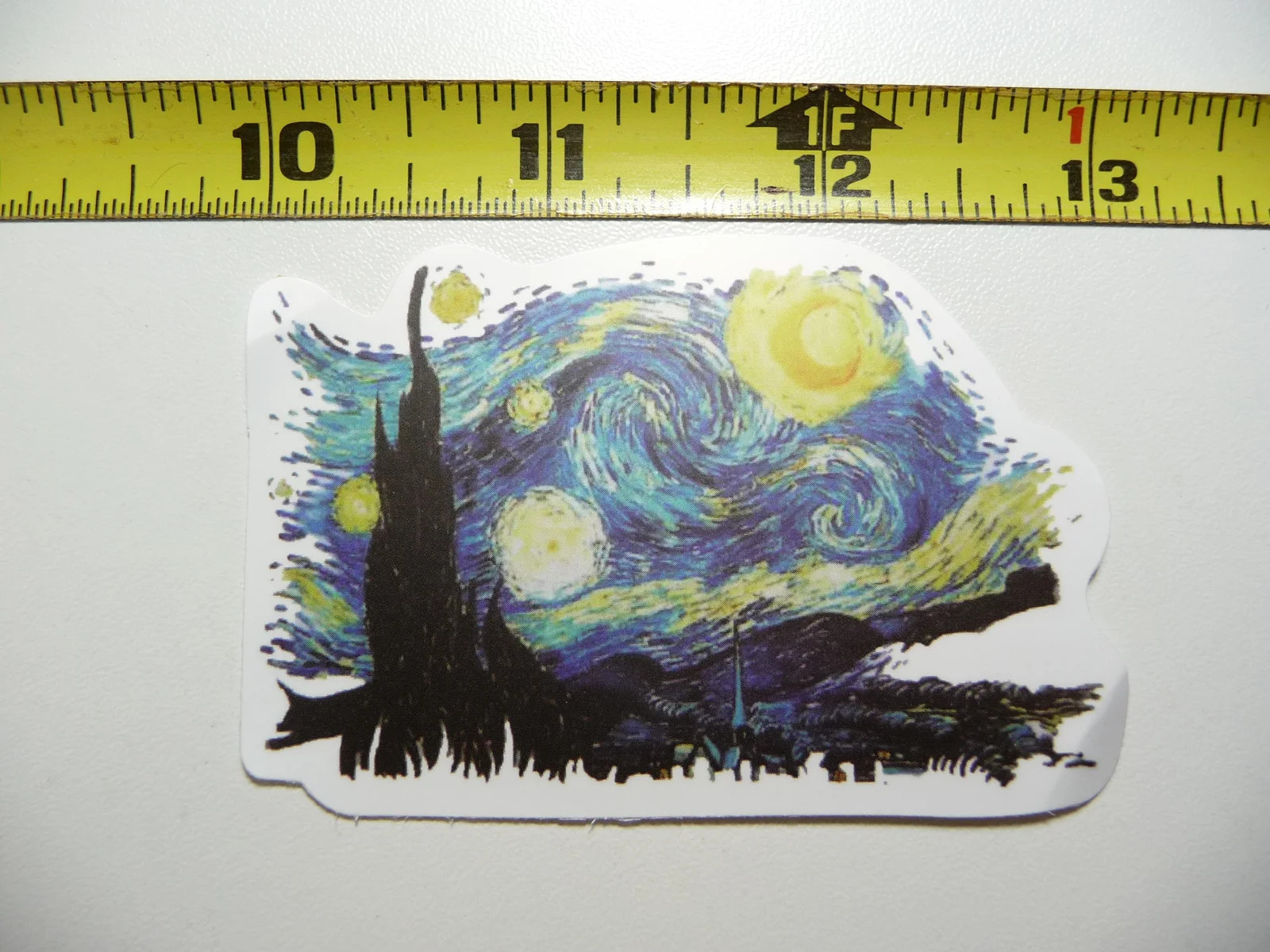 VINCENT VAN GOGH CLASSIC STARRY NIGHT SMALL STICKER DECAL CLASSIC ARTIST PAINTER