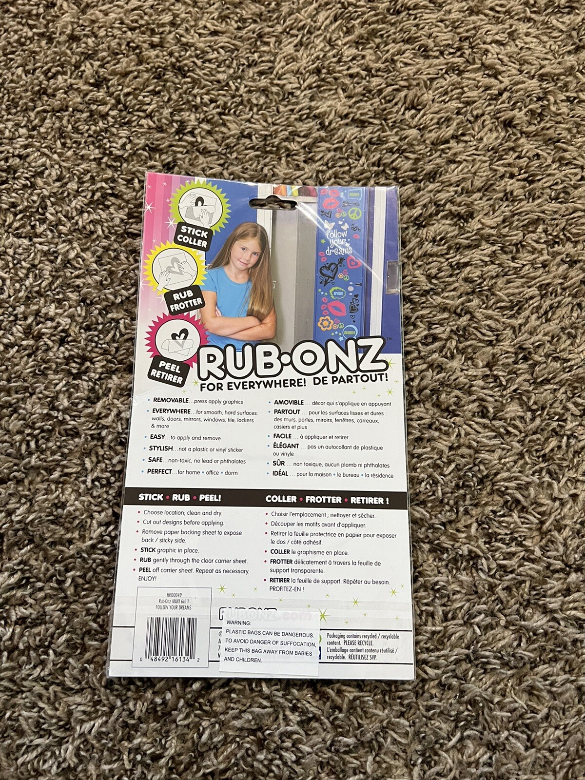 Rub-Onz for everywhere! ‘follow your dreams’ sticker