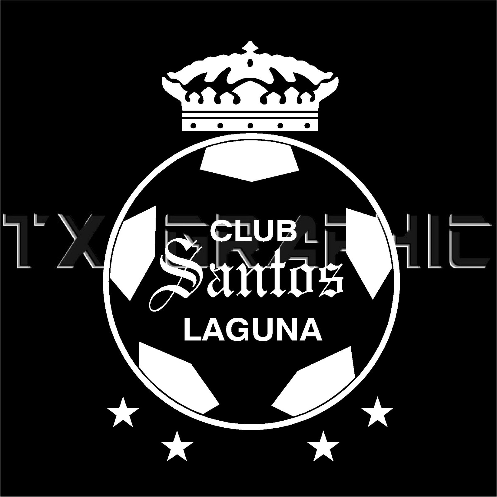 DECAL FOR CLUB SANTOS LAGUNA SOCCER FUTBOL VINYL STICKER LA LIGA MEXICO