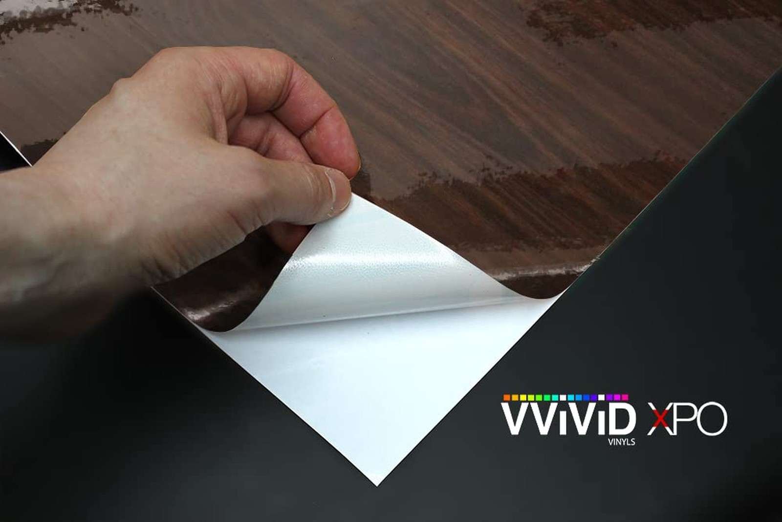VViViD Dark Brown Cedar High Gloss Wood Grain Faux Finish Textured Vinyl Wrap…